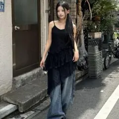 SLY TUCKED LACE RUFFLE キャミソール ワンピース - メルカリ