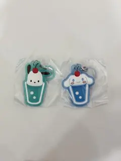 サンリオ　クリアクリームソーダ　めじるしラバーチャーム　ポチャッコ　シナモン