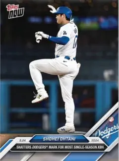 ☀️大谷翔平 長打ロサンゼルスドジャース球団記録2024 topps NOW⭐