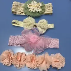 赤ちゃん用ヘアバンド♡4点セット♡