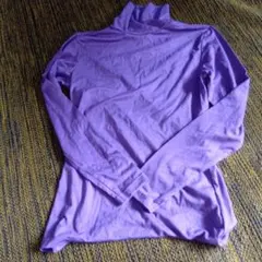UNIQLO HEATTECH パープル タートルネック M