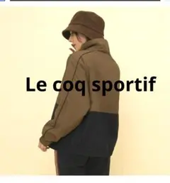 リバーシブル中綿ジャケット　ブラウン