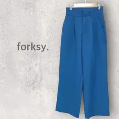 【フォルクシー】ストレートパンツ L カジュアルパンツ カラーパンツ シンプル