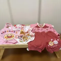アンパンマン ベビー服 5点セット ピンク