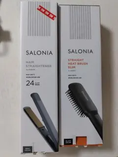 SALONIA ヘアストレートナー & ストレートヘアブラシスリム