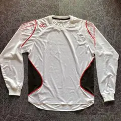 Mizuno 長袖シャツ M ホワイト/ブラック