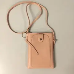 【ｍ1005】スマホショルダー　サコッシュ　ピンク