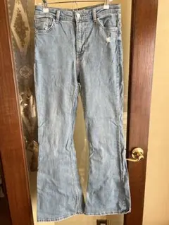 ベルシュカ　フレアデニム　デニム　フレアパンツ　ライトブルー　38サイズ