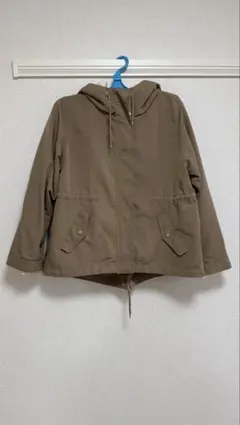 earth マウンテンパーカー ボア付 L モカベージュ 美品
