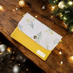 ボタニカル柄　通帳•お薬手帳ケース　マルチケース　2way仕様 　No.54