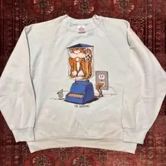 90s USA製 CAT DAIQUIRI 猫 スウェット L ラグラン