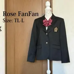 サイズ:TL-L 美品【Rose FanFan】スクールブレザー 黒 おまけ付き