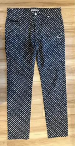PEARLY GATES ドット柄 ロゴ パンツ ネイビーサイズ1新品未使用 - メルカリ