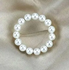 ブローチ#52　ラスト１点　パールリング　卒業式　入学式　卒園式　入園式