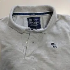 Abercrombie & Fitch グレー アバクロ ポロシャツ