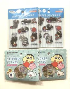クレヨンしんちゃんフレークシール　ピングーウォーターシール　amifa セリア