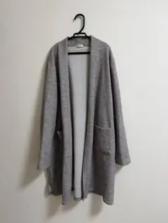 CINEMA CLUB ロングカーディガン グレー L