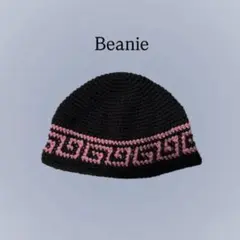 【ハンドメイド】クラッシャーハット ビーニー ニット帽