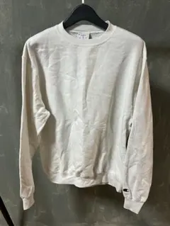 Champion ホワイト クルーネックスウェット XL