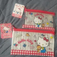 Hello Kitty クリアポーチ 2個セット