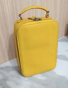 【美品】SONIA RYKIEL イエロー ハンドバッグ