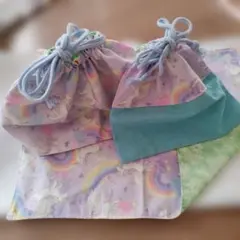 お弁当袋セット　ハンドメイド