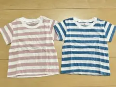 無印良品 ベビー ボーダー トップス 半袖