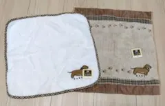 DAKS 無撚糸ハンドタオル２枚セット タグ付　箱なし