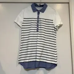 【値下げしました】TOMMY HILFIGER ストライプポロシャツ Lサイズ