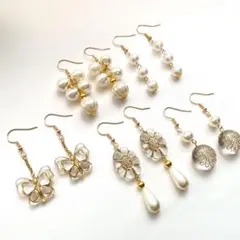 ピアス　5点セット　まとめ売り　ハンドメイドピアス