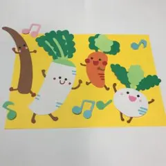壁面　野菜達　保育園　幼稚園　冬のサムネイル