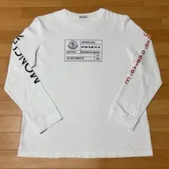 モンクレール　袖ロゴ　XL 長袖Tシャツ　ホワイト　国内正規品 5S623のサムネイル