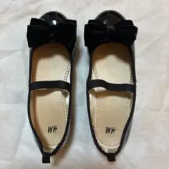 【値下げ】H&M キッズ バレエシューズ ブラック サイズ33 黒