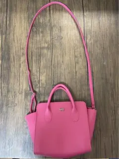 AHKAH ミニショルダーバック ピンク