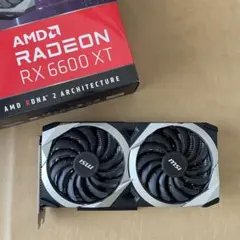 MSI Radeon RX 6600 XT グラフィックボード 喫煙マイニング✖️ - メルカリ