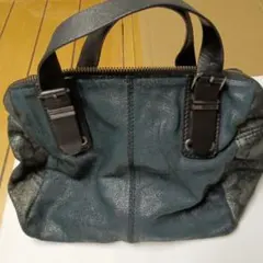 DIESEL メタリック加工レザー ショルダーバッグのサムネイル