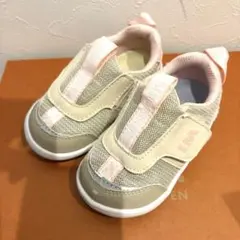 IFME イフミー　キッズ スニーカー ベージュ ピンク　14cm