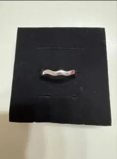 シルバー925 ウェーブデザインリング 19号