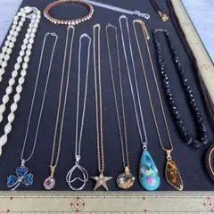 まとめ売りアクセサリーO76☆ネックレスなど12点silverあり　オークション