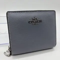 COACH コーチ　二つ折り財布　コンパクト　小銭入れ　グラナイト