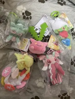 ポケモンセンターみだれざき5点 ハネッコ 香り付マスコット ラランテス