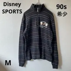 90s希少 Disney SPORTS ドナルド＆デイジー 刺繍 ハーフ