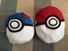ポケモンコラボ ブランケット ミスド　モンスターボール・スーパーボール2個セットのサムネイル