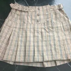 BURBERRY BLUE LABEL ノバチェック巻きスカート ラップスカート