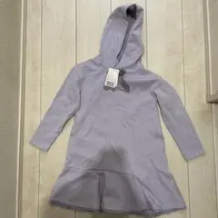 フード付き 薄紫 ワンピース 120cm メゾピアノ