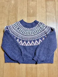 niko and ..モールラメノルディックニット