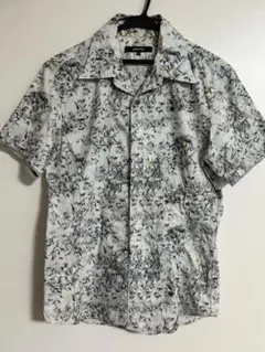 COMME CA MEN 花柄 半袖シャツ M