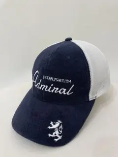 【Admiral 】ネイビー/ホワイト キャップ スポーツ　ゴルフ
