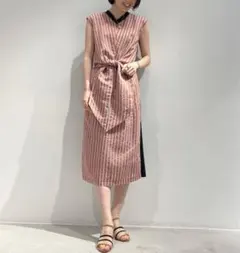 ツルバイマリコオイカワ Deena ストライプ tsuru ワンピース - メルカリ