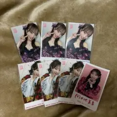 AKB48 向井地美音 ガラポン ハーフサイズ生写真 ステッカー 7枚セット